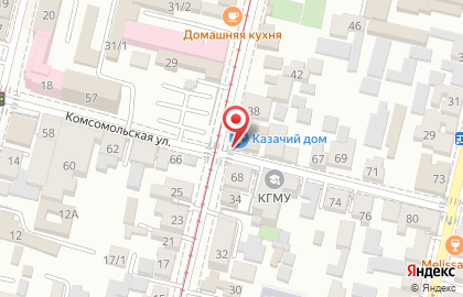 Торговая компания Казачий дом на улице ​Коммунаров на карте