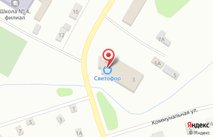 Супермаркет Светофор на Советской улице на карте