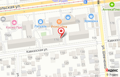 Престиж на Ставропольской улице на карте