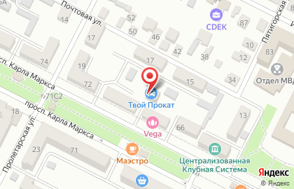 Интернет-провайдер Кавказ Интернет Сервис на карте