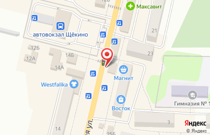 Поляна в Щёкино на карте