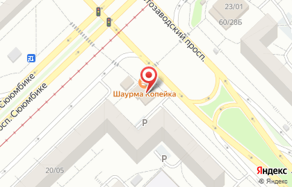 Продуктовая ярмарка в Казани на карте