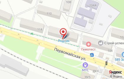 Книгомир на Первомайской улице на карте