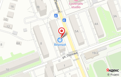Универсам Верный в Москве на карте
