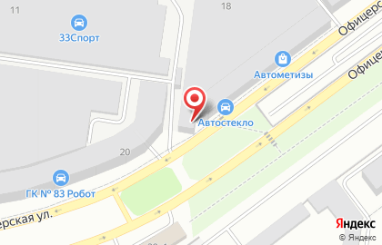 Гаражный кооператив №62 в Автозаводском районе на карте