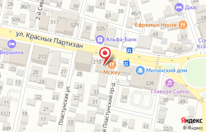 Дизайн студия AFFETTA на улице Красных Партизан на карте