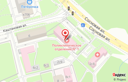 Поликлиническое отделение Городская клиническая больница им. М.П. Кончаловского в Савелках на карте