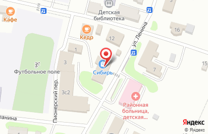 Магазин напитков Русский Разгуляйка на улице Ленина на карте