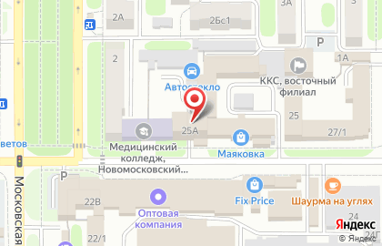ГК «Рубин» Новомосковск на карте