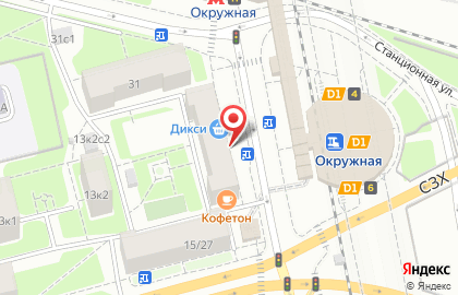 Супермаркет ДИКСИ в Локомотивном проезде на карте