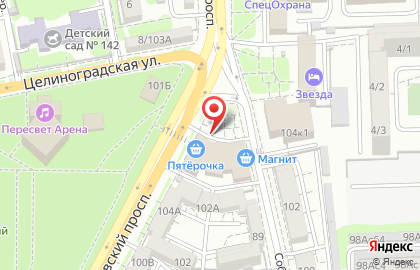 Киоск по продаже печатной продукции РостДонПечать на Будённовском проспекте на карте