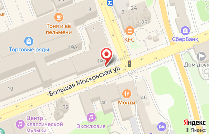 Пионер на Большой Московской улице на карте