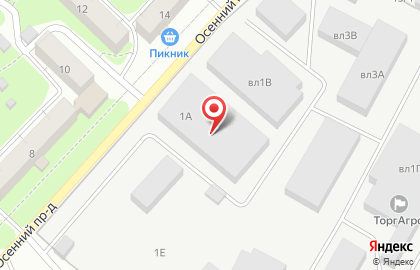 Замки в Осенном проезде на карте