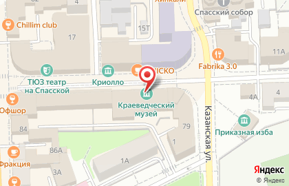 Кировский областной краеведческий музей на Спасской улице на карте