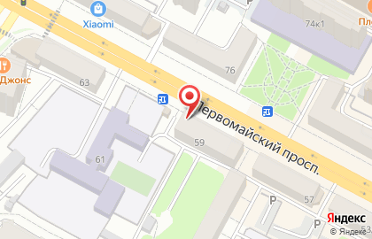 Магазин женской одежды Гота на Первомайском проспекте на карте