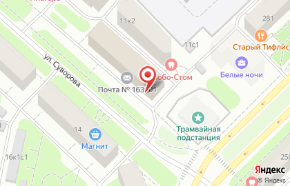 Магазин товаров для дома и дачи ХозМаг на улице Суворова на карте