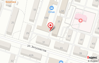 Интернет-магазин Интеп-Урал на улице Энтузиастов на карте