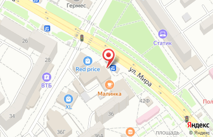 Банк ВТБ в Волгограде на карте