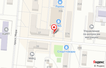 Продуктовый магазин Лукошко на улице Мира на карте