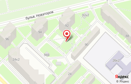 Электрокомплект на бульваре Новаторов на карте