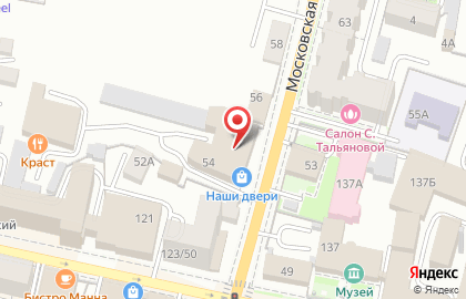 Компания по изготовлению памятников Памятники из гранита на Московской улице на карте