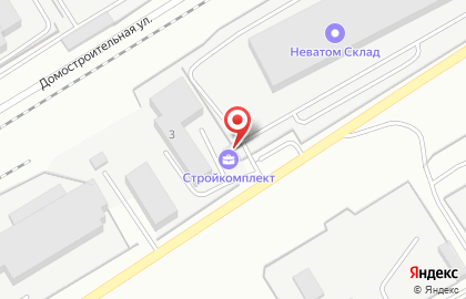 Магазин ТехноНИКОЛЬ на Домостроительной улице на карте