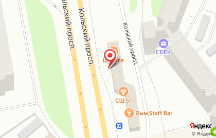 Оптово-розничный магазин Дари Цветы на Кольском проспекте на карте