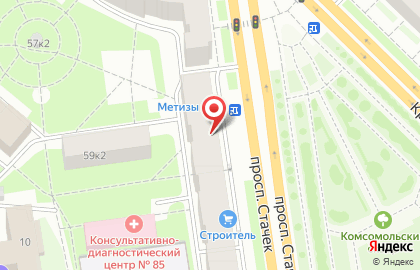 Авторизованный сервисный центр Мобайл Сервис на проспекте Стачек на карте