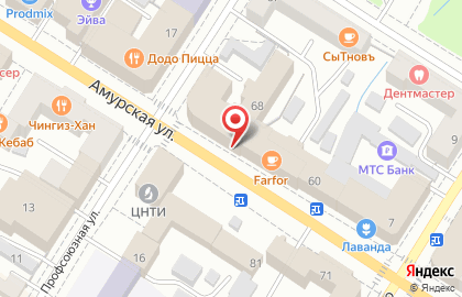 Банкомат СберБанк на Амурской улице, 68 на карте