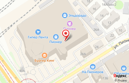 Служба доставки Манхеттен-пицца в Октябрьском районе на карте