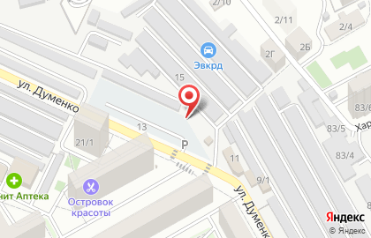 Ярмарка Октябрь в Краснодаре на карте