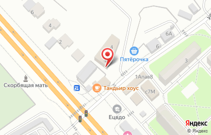 Супермаркет Пятерочка на улице Тамойкина на карте