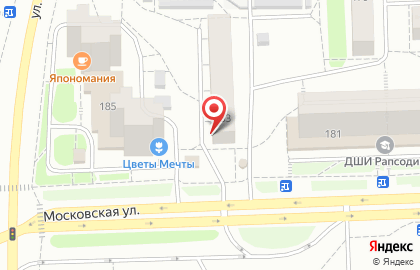 Зоомагазин Хвостатый друг на Московской улице на карте