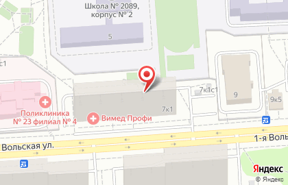 Фотоцентр на ул. Вольская 1-я, 7 к1 на карте