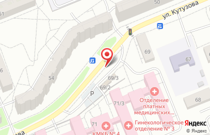 Киоск по продаже фруктов и овощей в Кировском районе на карте