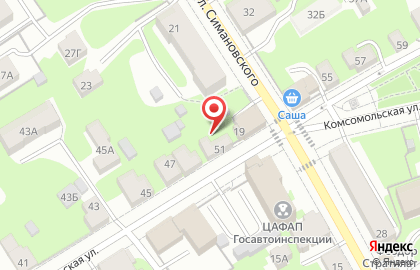 Автоэксперт на улице Симановского на карте