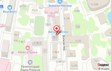 Автомойка Московский паркинг на Краснопресненской на карте
