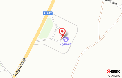 АЗС №37 на улице Крупской на карте
