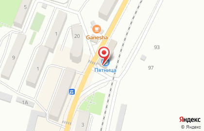 Супермаркет Пятница на карте