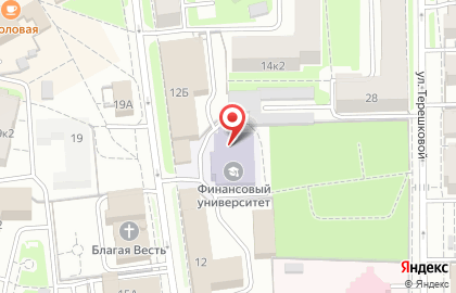 Финансовый университет при Правительстве РФ на Кооперативной улице на карте