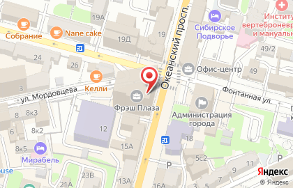 Акционерный коммерческий банк АКБ Алмазэргиэнбанк на Океанском проспекте на карте