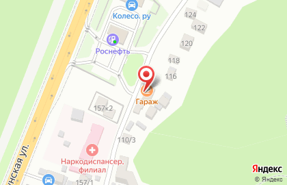 Столовая Гараж на Пластунской улице на карте