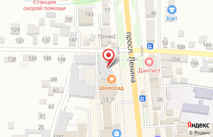 Супермаркет цифровой и бытовой техники DNS на проспекте Ленина на карте