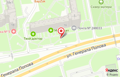 ZooСити на улице Генерала Попова на карте