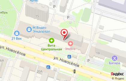 Магазин рыболовных принадлежностей на улице Новосёлов на карте