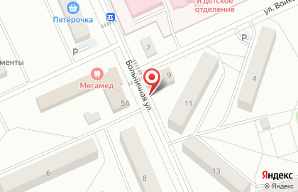 Продовольственный магазин, ООО Гастроном на Больничной улице на карте
