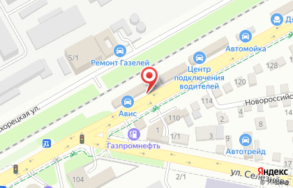 Сеть станций техосмотра Топсто на Новороссийской улице на карте
