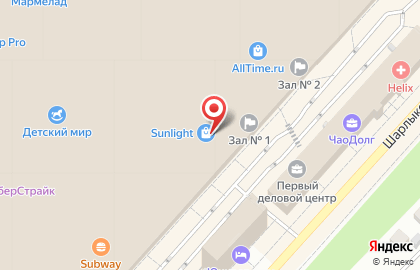 Ломбард Sunlight в Дзержинском районе на карте