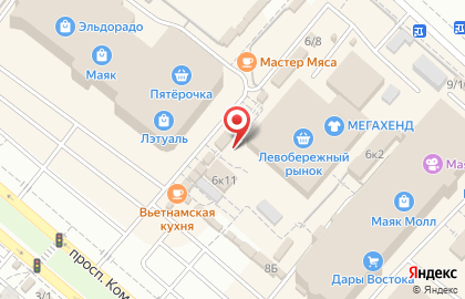 Экспресс-кафе Экспресс-кафе на проспекте Комарова на карте