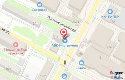 Розничный магазин Абк-инструмент на Первомайской улице на карте